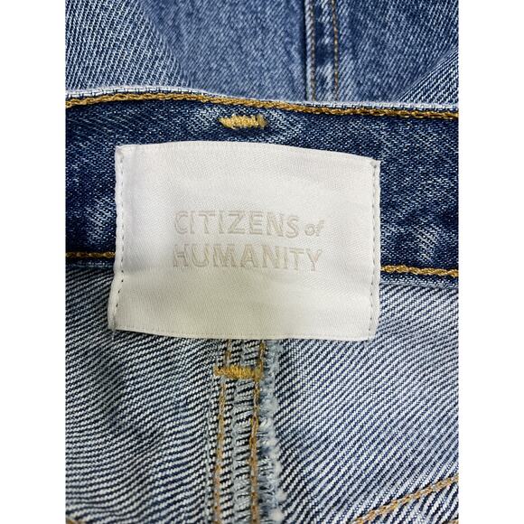 Citizens Of Humanity 'Etta' Blue Cotton Pencil Skirt Size 25 - Picture 4 of 5